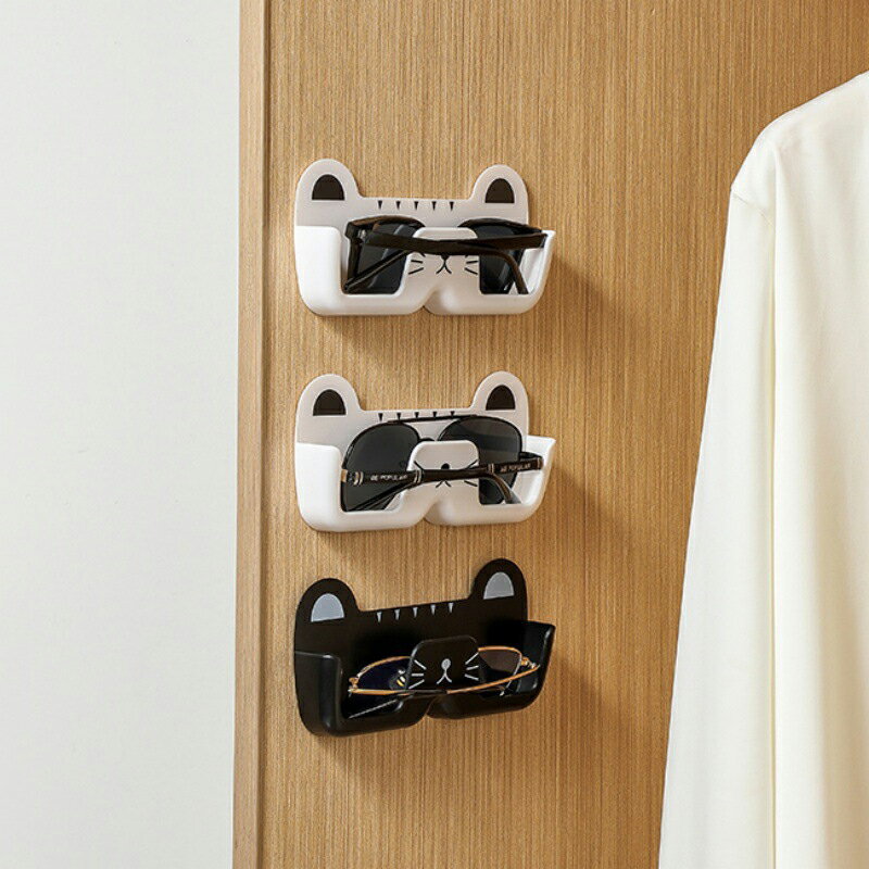 眼鏡收納架 貓咪造型 壁掛式 收納盒 置物架 展示架 展示盒 眼鏡 墨鏡收納 居家 收納【BlueCat】【JI3392】