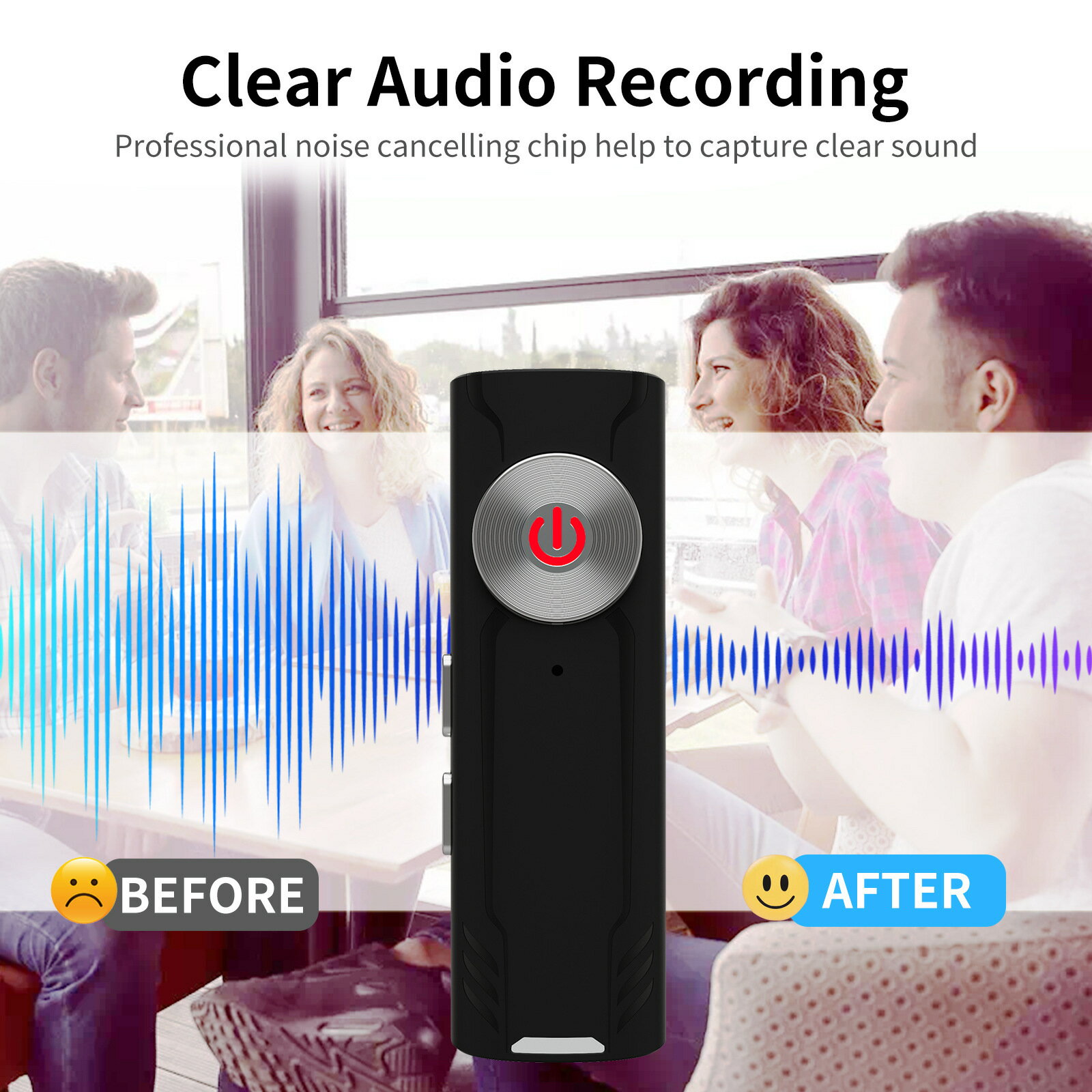 便攜式錄音裝置MP3播放器錄音器智慧降噪高畫質聲控大容量64G錄音筆【宜家良品百貨】