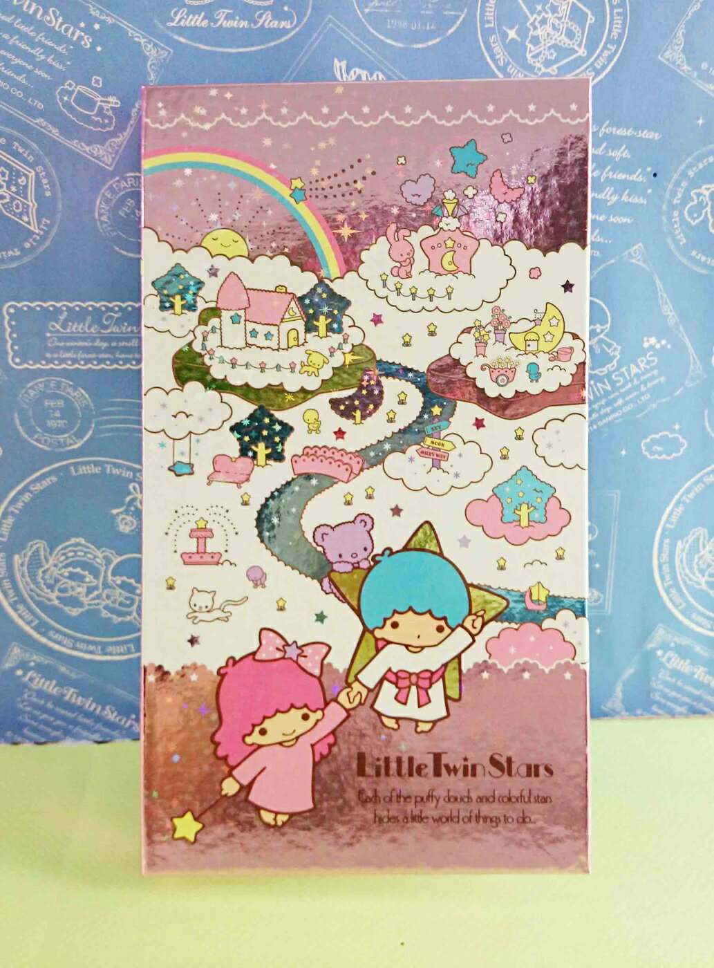 【震撼精品百貨】Little Twin Stars KiKi&LaLa 雙子星小天使 閃亮雷射版夾 震撼日式精品百貨