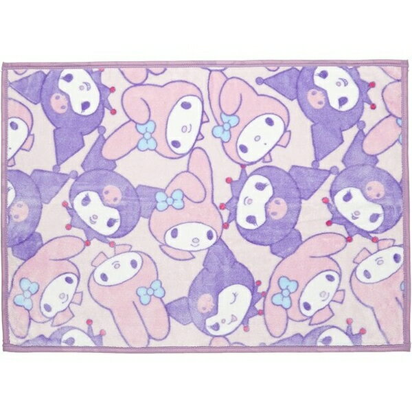 【震撼精品百貨】美樂蒂 My Melody 日本三麗鷗SANRIO 美樂蒂&酷洛米 毛毯 100x140cm滿版大臉款*74187 震撼日式精品百貨