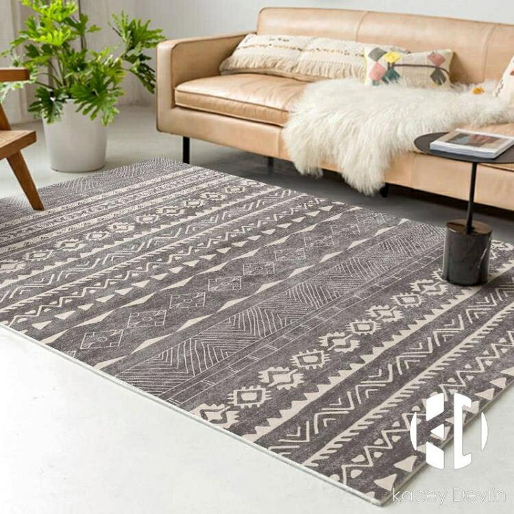臥室客廳地毯家用輕奢土耳其復古沙發茶幾床邊毯易打理地墊【聚物優品】