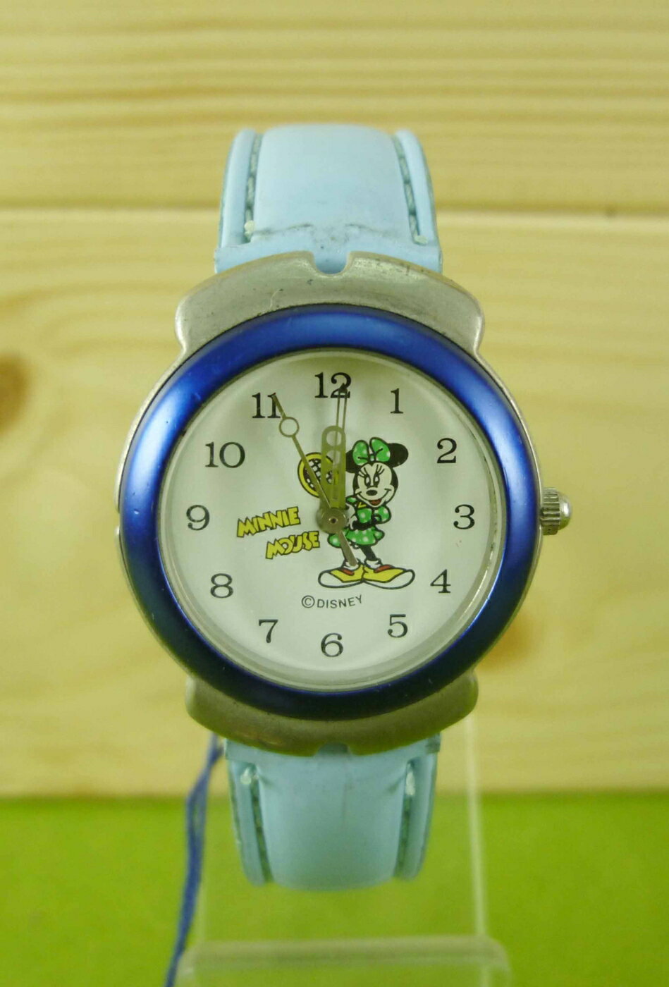 【震撼精品百貨】米奇/米妮 Micky Mouse 手錶-米妮打網球圖案-藍色 震撼日式精品百貨