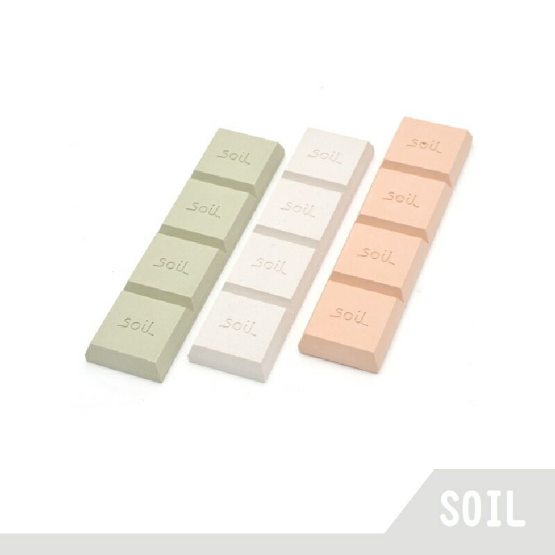 日本soil 珪藻土 巧克力 方型 乾燥 防潮塊 一組4入 日本製【RH shop】日本代購