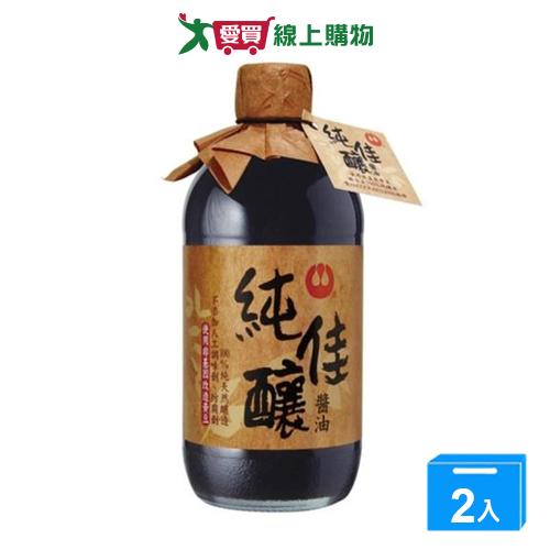 萬家香純佳釀醬油450ml【兩入組】【愛買】