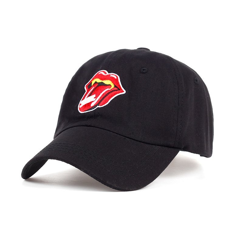 FIND 韓國品牌棒球帽 男女情侶款 時尚街頭潮流 紅舌頭刺繡 帽子 太陽帽 鴨舌帽