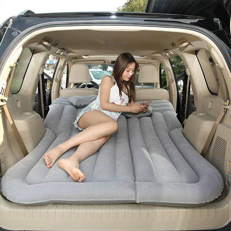 新款車載充氣床SUV汽車後排用車震床車載旅行氣墊床植絨汽車充氣床墊