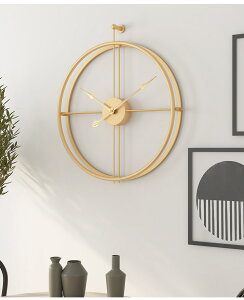 簡約掛鐘西班牙鐘表北歐創意客廳掛鐘歐式wall clock鐵藝裝飾時鐘