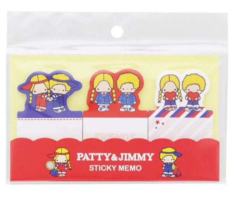 【震撼精品百貨】彼得&吉米Patty & Jimmy~日本SANRIO三麗鷗 彼得&吉米黏貼便條紙 便利貼-復古*69047