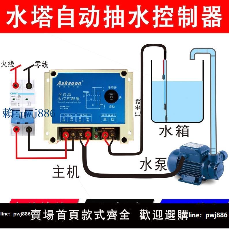 【可打統編 超低價】德國進口自建房自動抽水控制器水塔水箱自動上水控制開關電子浮球