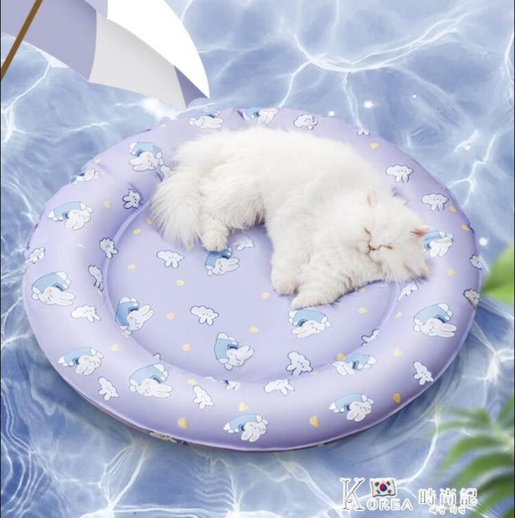 貓咪冰窩夏季冰墊狗狗夏天降溫涼墊睡眠睡覺專用涼席墊子寵物用品【青木鋪子】
