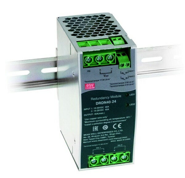 DRDN40-24 1.5W 24VDC 40A MEAN WELL DIN 導軌電源供應器(含稅)【佑齊企業 iCmore】