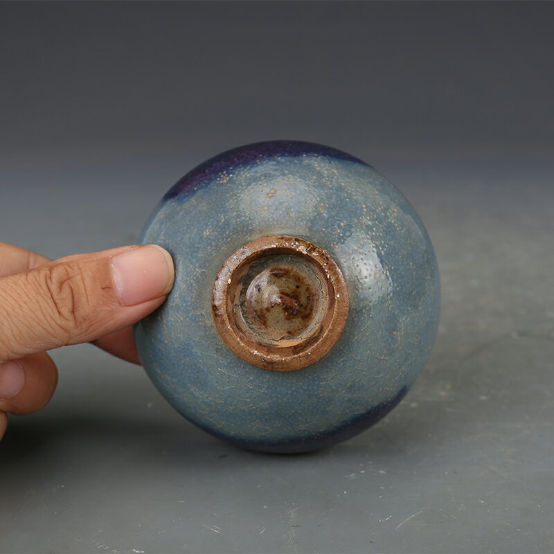 宋時代 古陶磁器 鈞窯 茶盞 杯盞 建盞 茶道具 置物 時代物 古董品 宋鈞窯藍釉紅斑杯盞茶盞茶托古董古玩仿古瓷器五大名窯收藏真品
