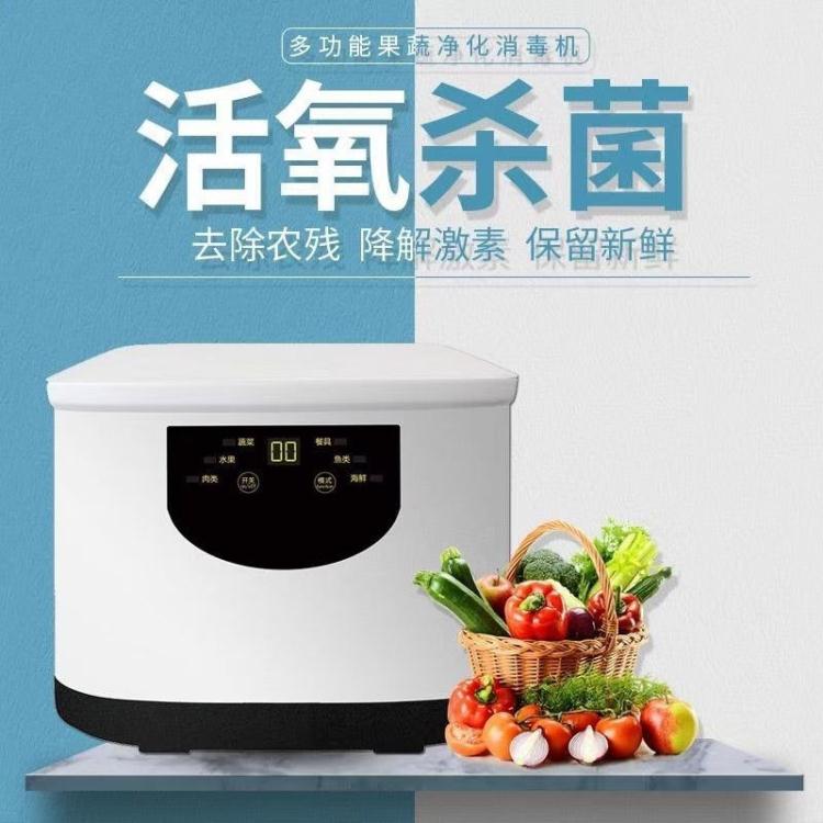 果蔬消毒機 家用果蔬消毒機食材凈化器全自動洗菜機臭氧殺菌解毒機去農藥激素