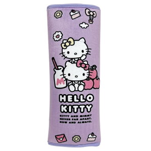 權世界@汽車用品 Hello Kitty CUTIE LAND樂園系列 安全帶保護套舒眠枕 1入 PKTD019V-02