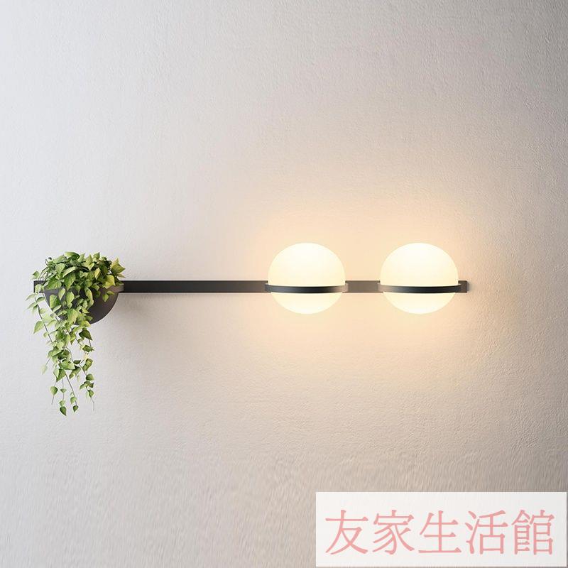 北歐設計師 Palma客廳背景墻玄關陽臺過道樓梯仿植物玻璃圓球壁燈 YJ/91 公司貨 快速出貨