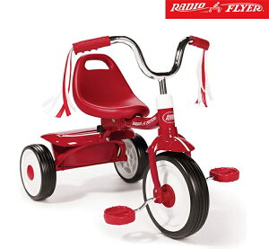 美國RadioFlyer紅騎士折疊三輪車(彎把)
