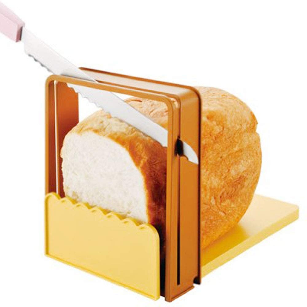日本製貝印KAI吐司切片器吐司厚片薄片廚房切麵包器烘焙工具切片架/355017