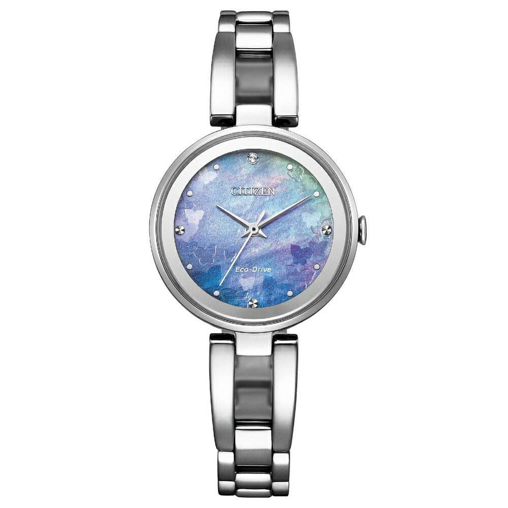 送禮首選★CITIZEN星辰 LADY'S系列希望之藍光動能腕錶28mm/EM0801-85N 附提袋【全館滿額折價★APP下單點數4倍送】線上購買享 實體門市同步服務