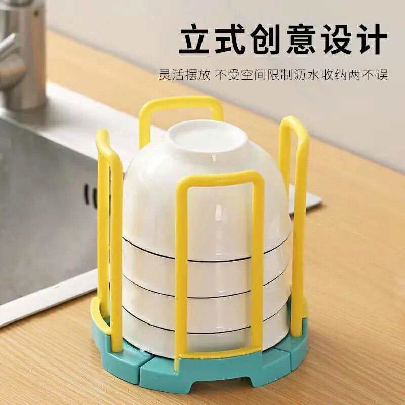 家用可伸縮碗架廚房碗櫃碗盤子碗盆瀝水架桌面碟子飯碗收納置物架