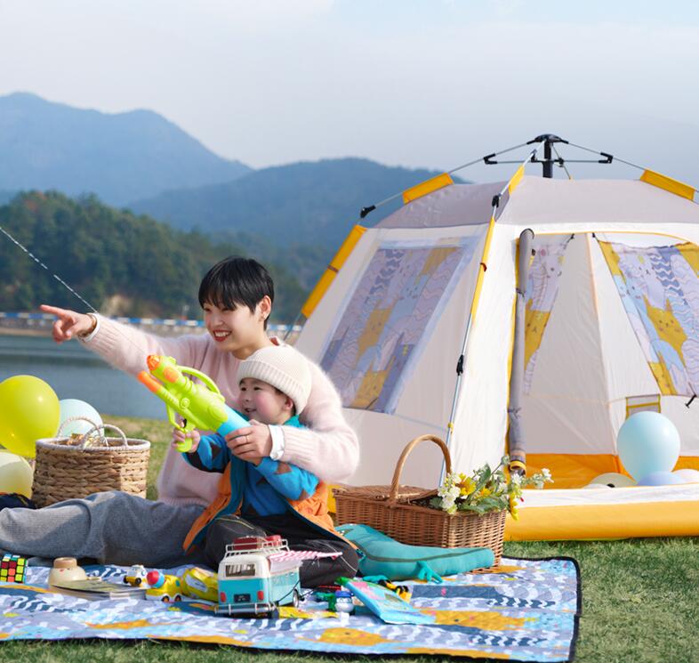 帳篷 戶外 便攜式 折疊 輕便裝備 露營 防曬 防雨 室內 公園 兒童 野餐