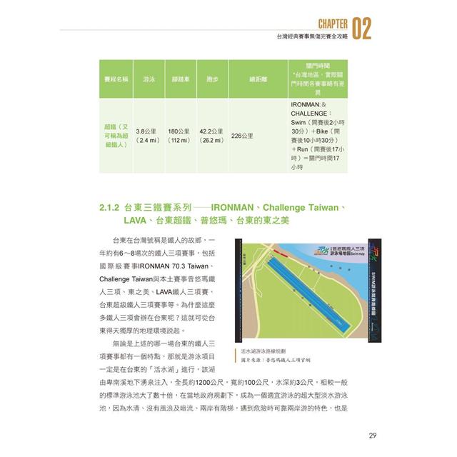 醫護鐵人台灣經典賽事全攻略──知名路跑、馬拉松、自行車、越野賽、長泳、鐵人三項耐力型賽事運動防護重點解析 8