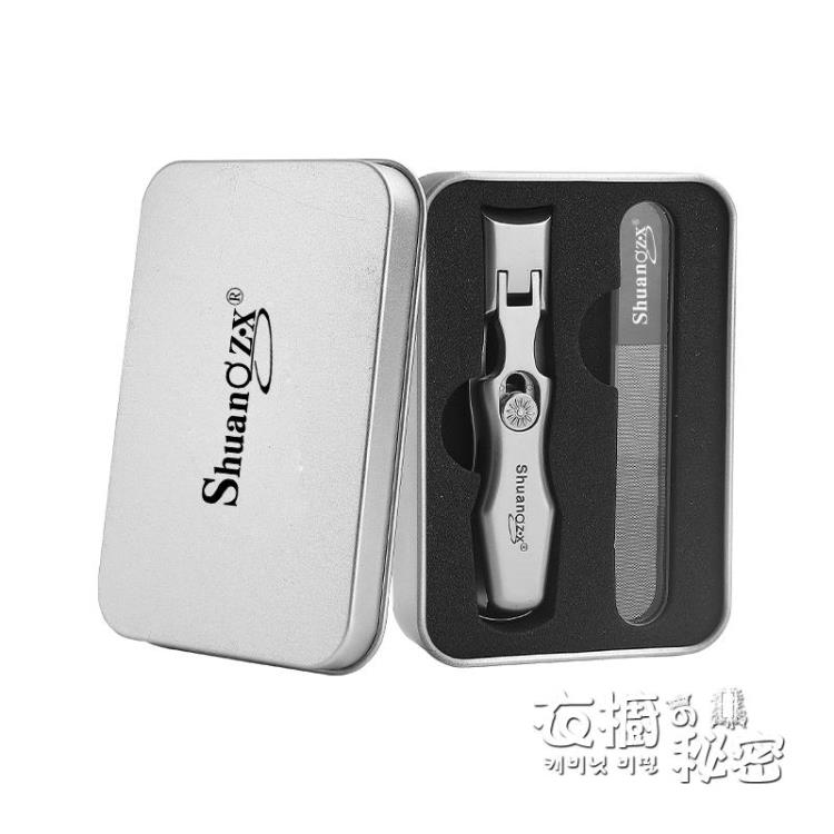 指甲刀德國大號防飛濺不銹鋼大開口指甲剪單個套裝便攜修灰指甲鉗【摩可美家】