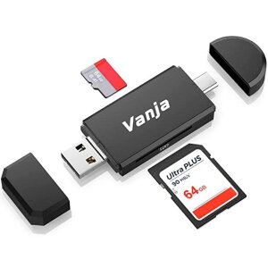 [3美國直購] Vanja VJ-CR-02 USB Type C Card Reader 3合1記憶卡讀卡機 USB 2.0 Micro USB 轉 USB C OTG 轉接頭適 SD-3C SDXC SDHC