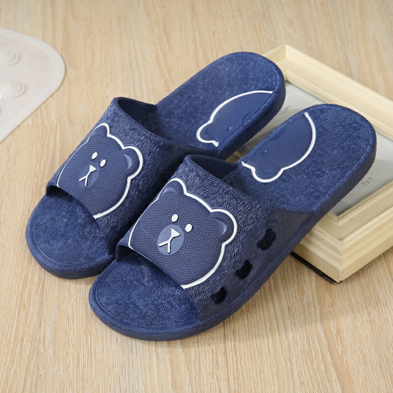 用浴室家居厚底防滑拖鞋夏季洗澡涼家居室內塑膠托鞋居家男女情侶 6