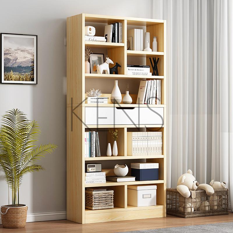 置物架 置物櫃 簡易書書架組合簡約現代家用書房客廳落地置物架組裝學生家用