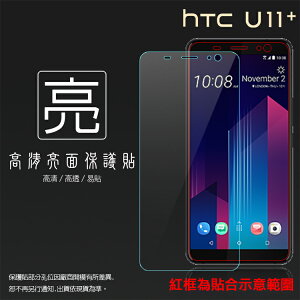 亮面螢幕保護貼 HTC U11+ U11 Plus 2Q4D100 護貼 軟性 高清 亮貼 亮面貼 保護膜 手機膜