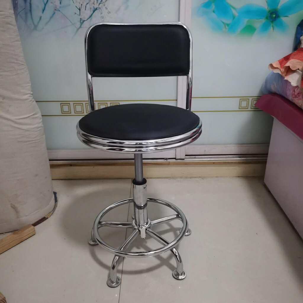 免運 家具 批髮美容凳酒吧凳理髮椅滑輪凳工作凳旋轉陞降凳小圓凳 可開發票 6
