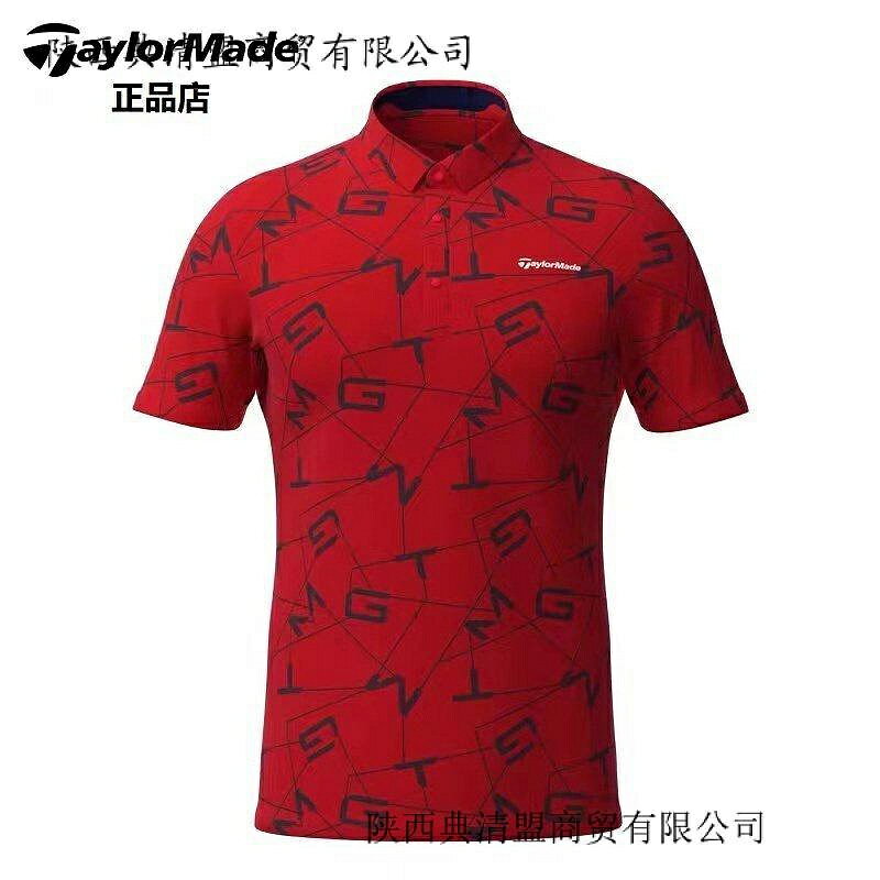 熱銷TaylorMade泰勒梅高爾夫服裝新款男士夏季透氣運動golf短袖POLO衫可訂製