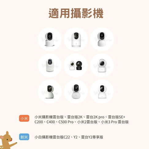 嬰兒床攝影機固定夾 免打孔免鑽孔 監視器支架 小米 創米 米家雲台版 攝影機支架 1/4牙支架 監視器固定座 免釘支架 3