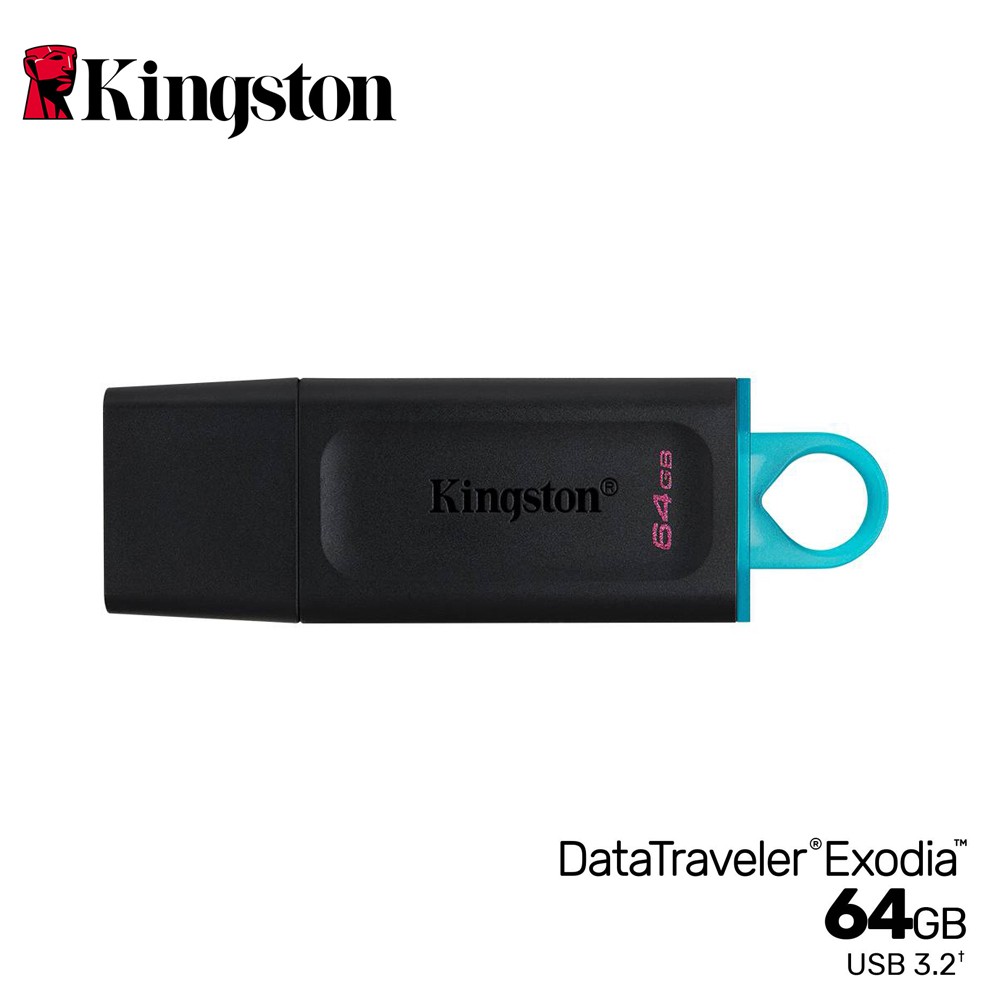 【Kingston 金士頓】DataTraveler Exodia USB3.2 64GB 隨身碟【三井3C】