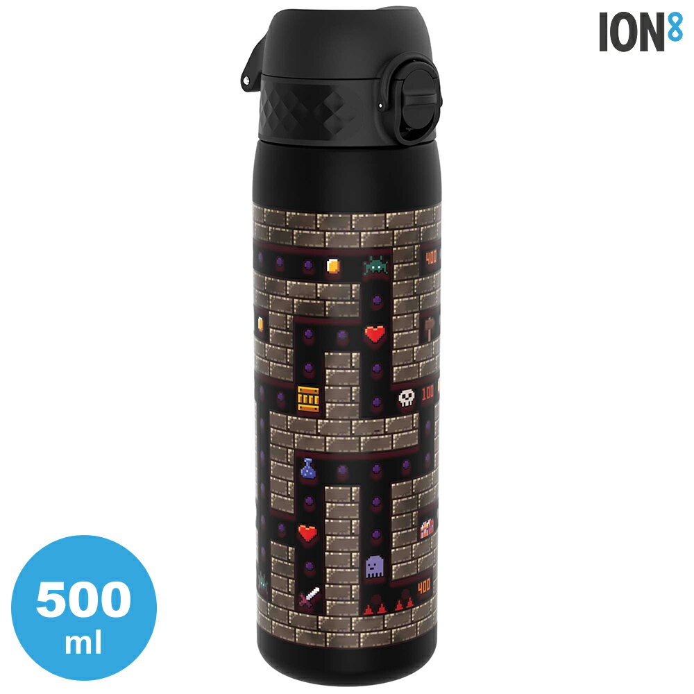 ION8 Medium 運動休閒水壺 I8RF500 / Gamer黑 (收納扣環) 500ml