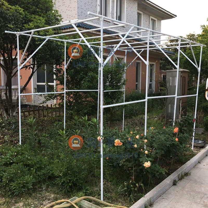 鋼管庭院戶外菜園攀爬支架 葡萄爬藤架子百香果獼猴桃園藝【淘夢屋】