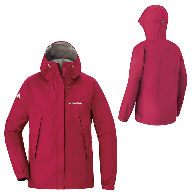 【【蘋果戶外】】mont-bell 1128601 紅 日本 女 防水透氣外套 類Gore-tex 防水外套 雨衣 風衣 風雨衣