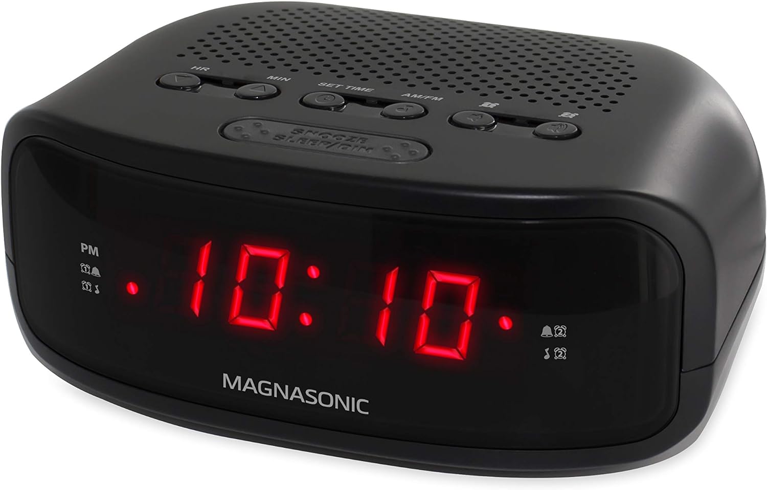 [4美國直購] Magnasonic EAAC200 黑 (SONY ICF-C318 收音機電子鬧鐘 取代款) 套房 民宿 Digital AM/FM Clock Radio