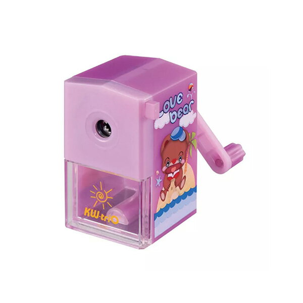 KW-trio 迷你 愛心熊 削筆機 (顏色隨機出貨) /台 0306B