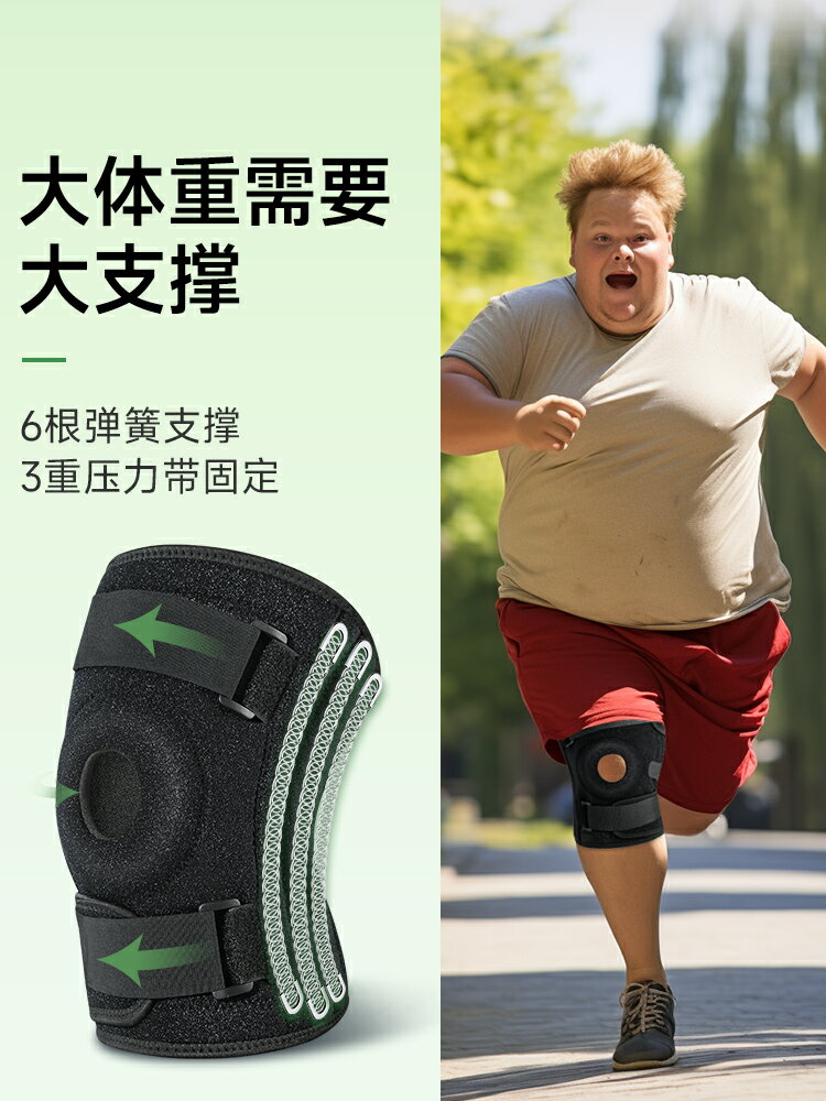大碼護膝300斤加大加肥特大運動關節男女膝蓋胖子大體重支撐跑步