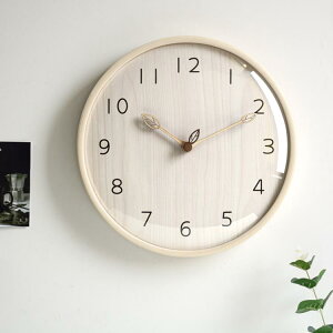 免運 實木質掛鐘現代簡約客廳家用靜音時鐘個性時尚創意北歐鐘錶 雙十一購物節