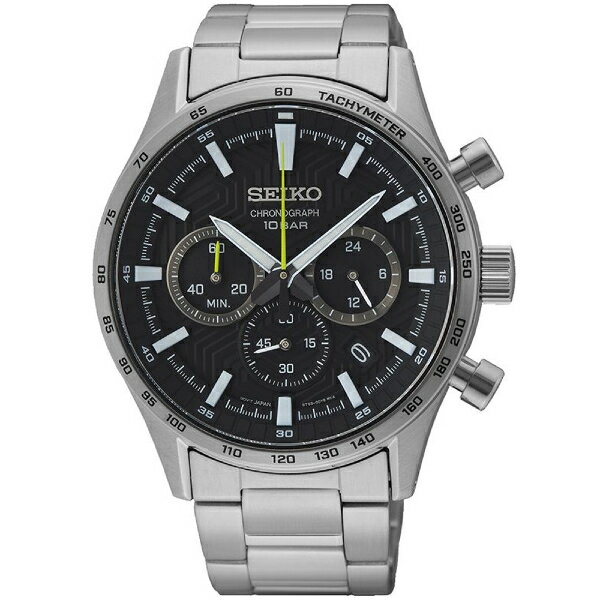 seiko SK037精工 CS系列紳士三眼計時腕錶 43mm/ SK037 8T63-00Y0D(SSB413P1)｜樂天全館特惠中★指定刷卡回饋10%