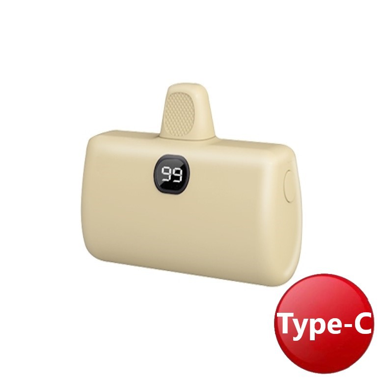 MCK迷你行動電源Type-C 5000mah(黃) [大買家]