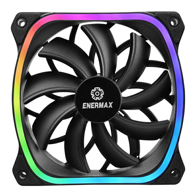 【享最高折300】ENERMAX 安耐美 SquARGB 星彩蝠 ARGB 12公分風扇/單顆UCSQARGB12P-SG