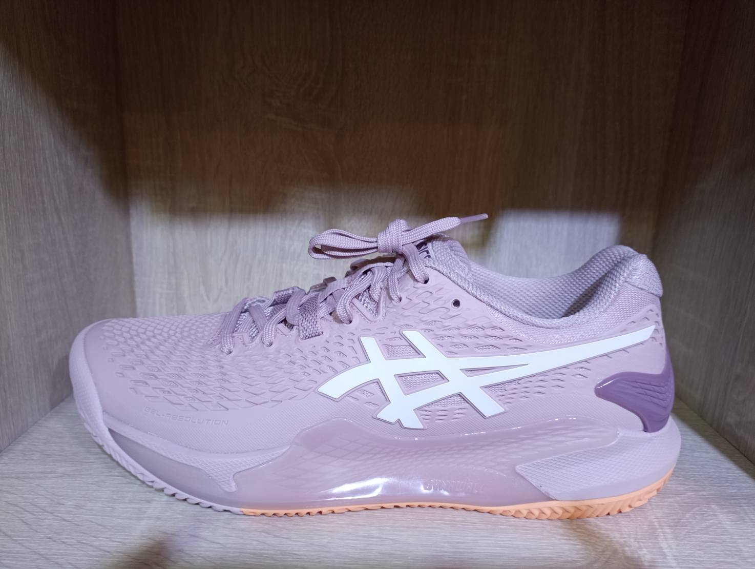 Asics Gel-Resolution 9 Clay women 專業紅土女網球鞋(watershed rose/white)