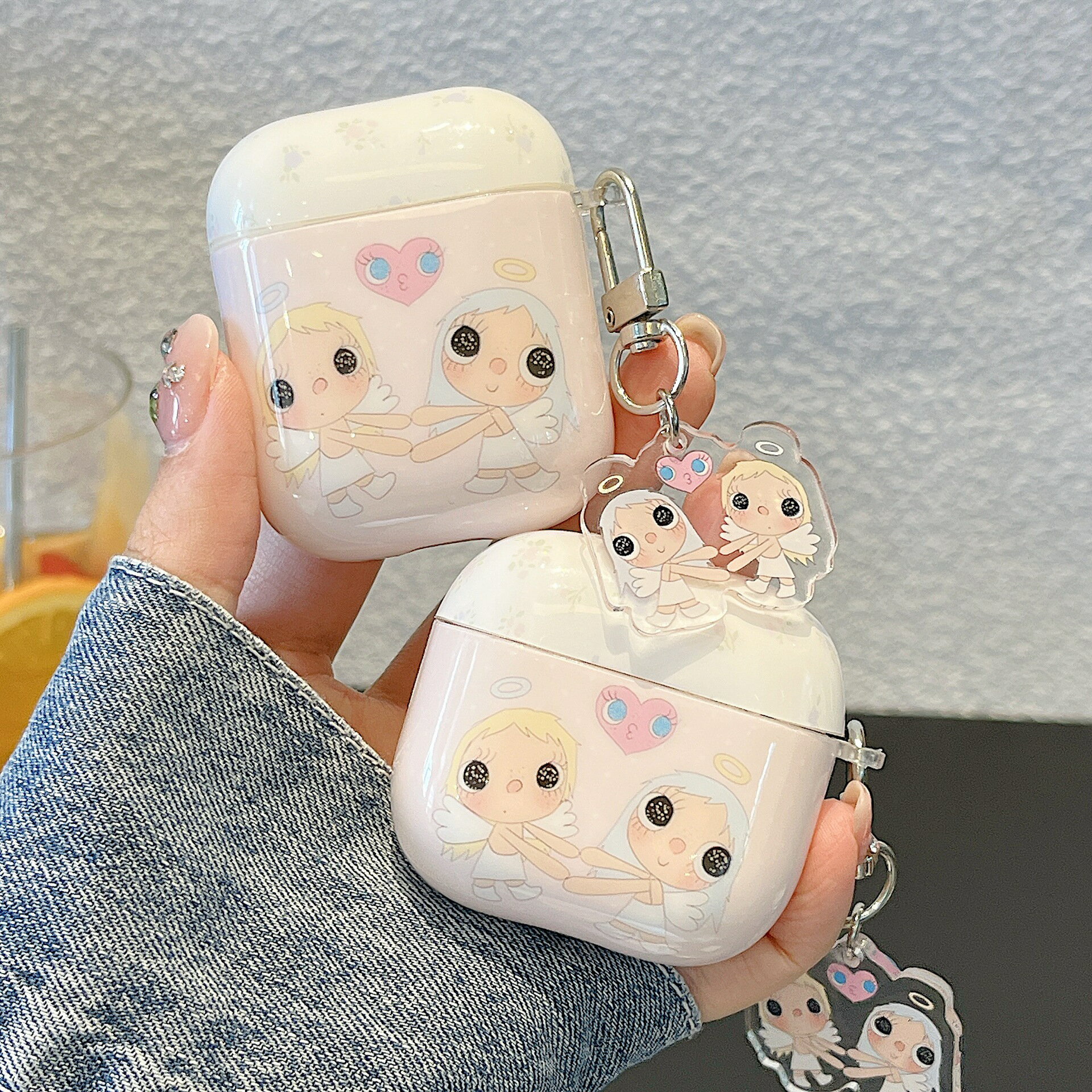潮流新品IMD系列可愛卡通女孩耳機套適用AirPods1/2/3/4代保護套