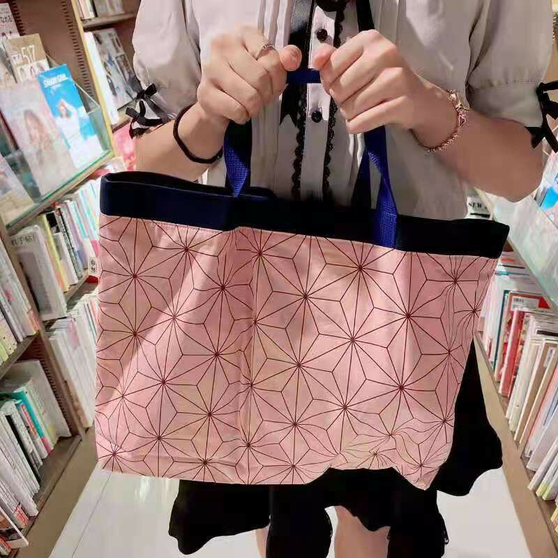 日本 🇯🇵 namioto 鬼滅之刃禰豆子花紋手提袋三件套 鬼滅羽織圖案購物袋 學生補習袋 電腦包【APP滿額下單10%點數(單一帳號最高5000點)】2/28止 2