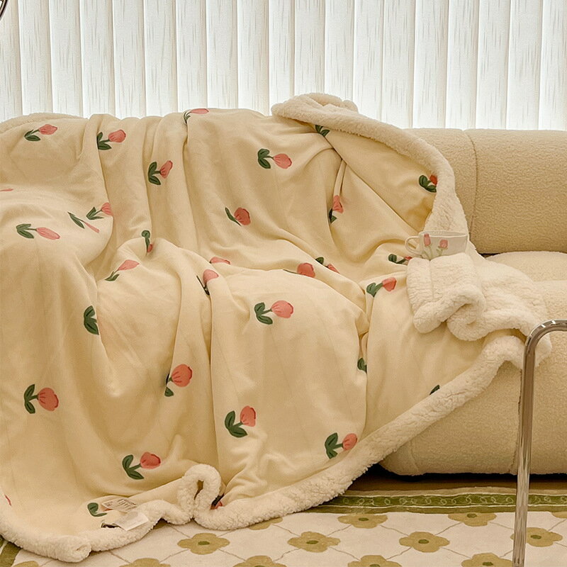 毛毯厚款冬天厚毯子沙發午睡客廳睡覺雙面牛奶絨蓋被冬季加絨加厚