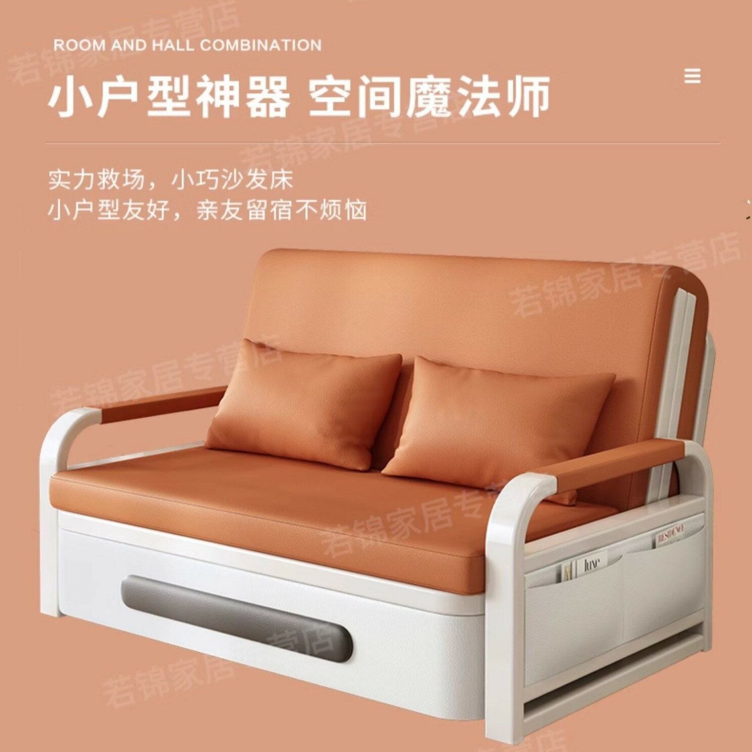 免運/開立發票 輕奢沙發床折疊兩用多功能床小戶型客廳沙發新款網紅伸縮床直銷 最低價 快速出貨