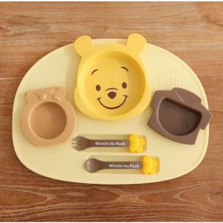 ✨現貨✨日本製｜Disney 迪士尼造型 兒童學習餐具組｜米奇米妮維尼｜可微波可洗碗｜湯匙叉子附餐盤｜5個月以上寶寶適用 7